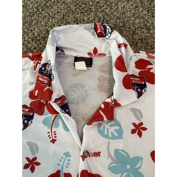 Krazy Klothes Hawaiian White with Red Flower Turner Retrofit Program Mens 3XL - Picture 2 of 10